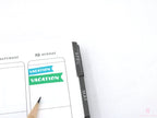 Vacation Vacay Brush Script Hand Lettered Banner Flag Bujo Planner Stickers: Rainbow