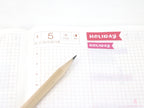 Holiday Brush Script Hand Lettered Banner Flag Bujo Planner Stickers: Rainbow