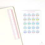 Dog Cat Pet Icons - Bath Grooming Planner & Bujo Journal Stickers