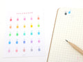 Nail Polish Icon Bujo Planner Stickers: Rainbow or Neutral