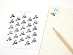 Vacuum Cleaner Cleaning Icon Bujo Planner Stickers - Rainbow or Neutral
