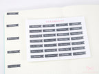 Ink Wash Days of The Week Flag Bujo Planner Stickers: 1 inch (24 mm) DIY Calendar and Diary