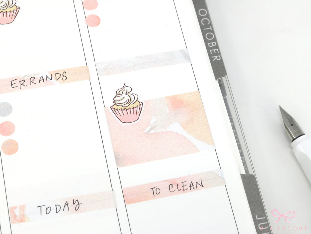 Color Palette Deco Stickers for Journals & Planners: Sugarberry