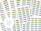 Thankful Header Stickers for Planners & Bujo Journals: Pastel