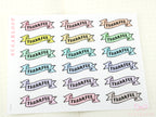 Thankful Header Stickers for Planners & Bujo Journals: Pastel