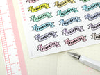 Thankful Header Stickers for Planners & Bujo Journals: Pastel