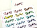 Thankful Header Stickers for Planners & Bujo Journals: Pastel