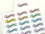 Thankful Header Stickers for Planners & Bujo Journals: Pastel