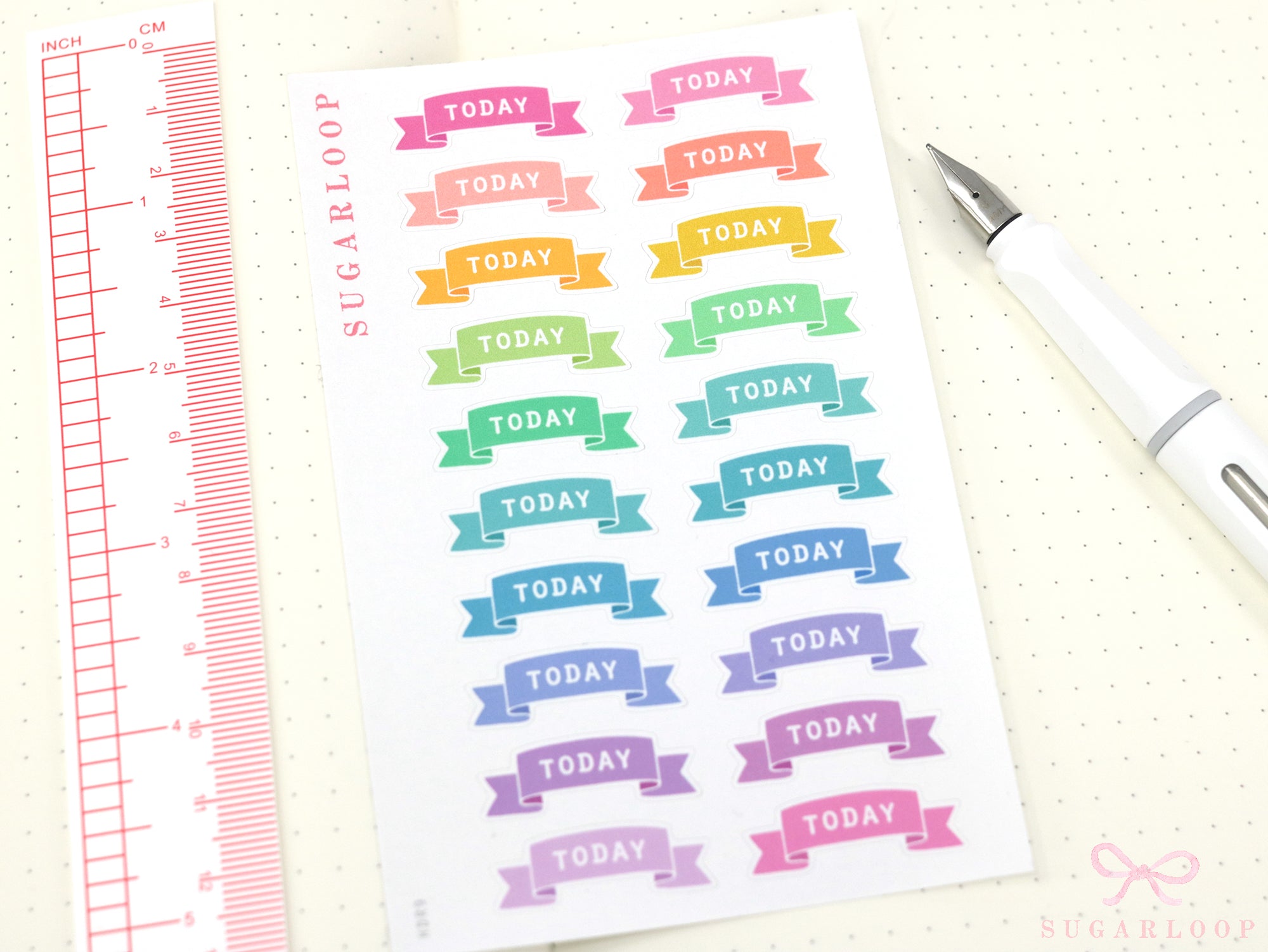 Goals Planner and Journal Stickers: Headers  Labels