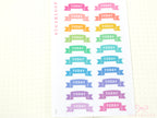 Goals Planner and Journal Stickers: Headers  Labels