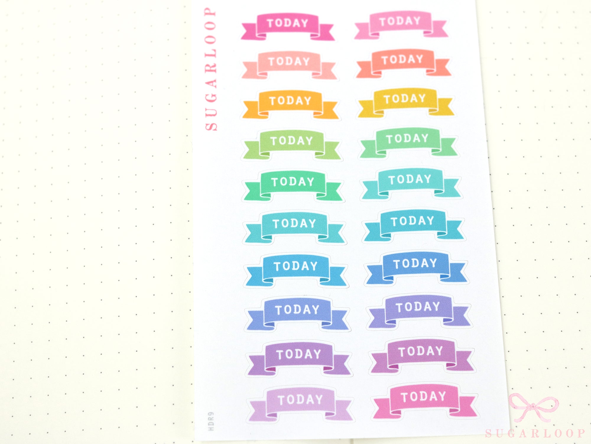 Goals Planner and Journal Stickers: Headers  Labels