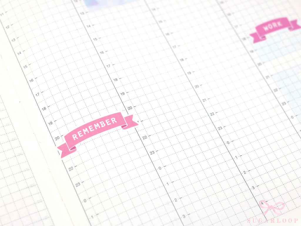 Remember Planner and Journal Sticker Header Labels