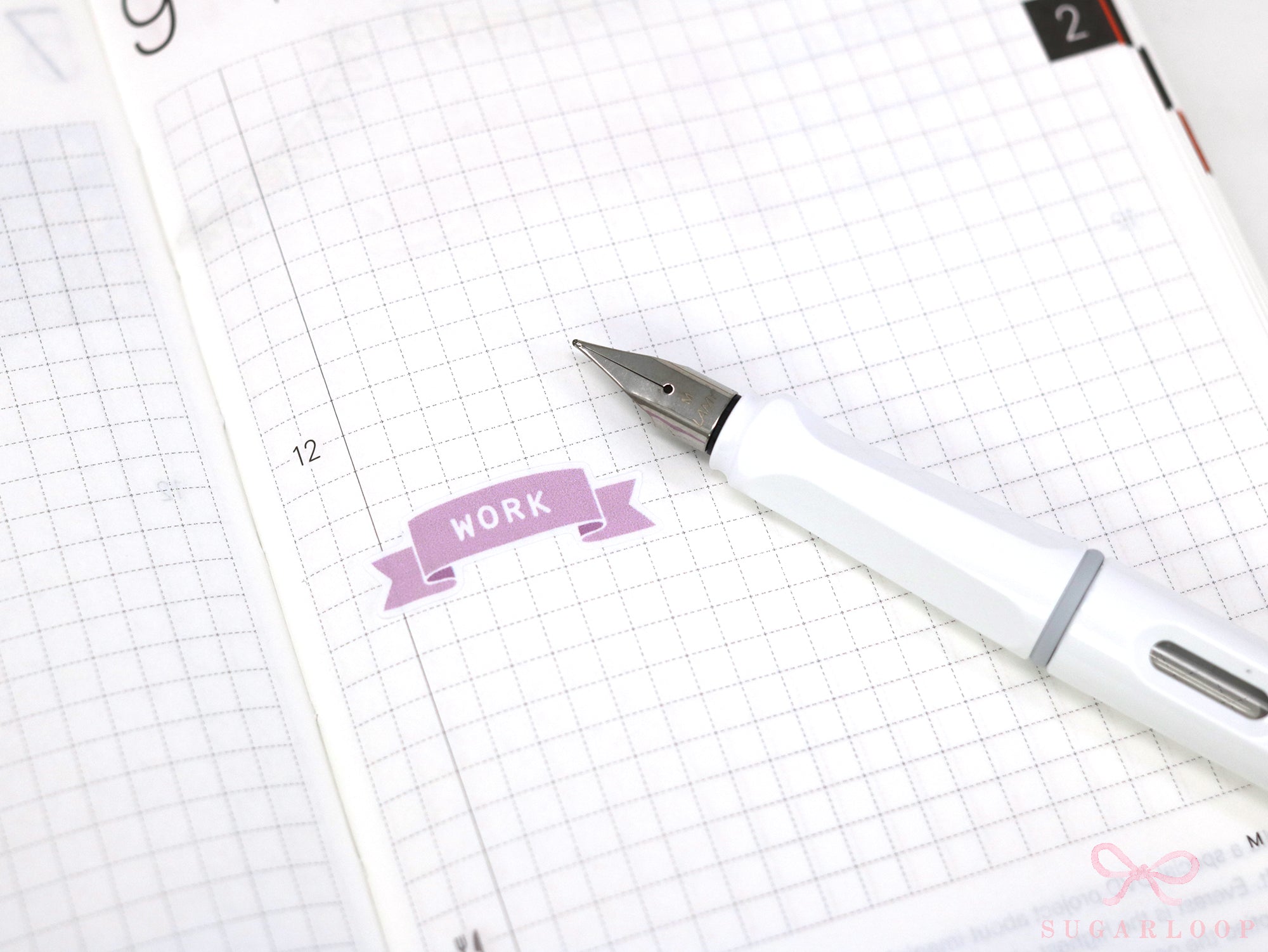 Work Planner and Journal Stickers: Headers  Labels