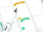 Work Planner and Journal Stickers: Headers  Labels