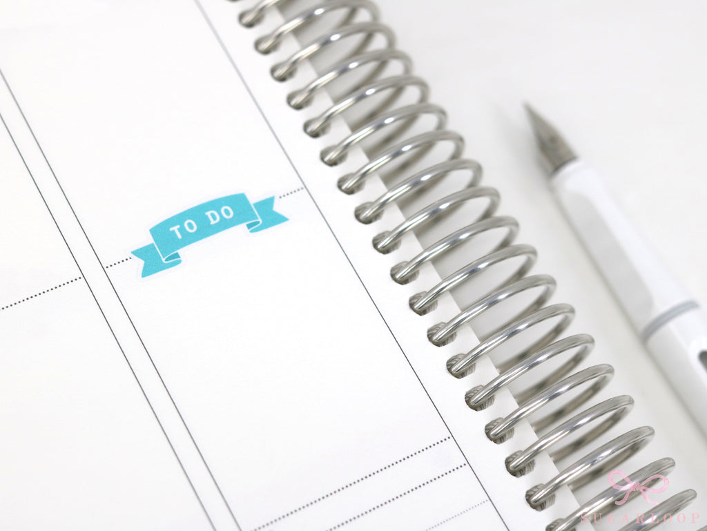 To Do Header Title Planner and Journal Sticker Labels