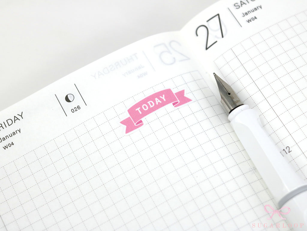 Goals Planner and Journal Stickers: Headers  Labels