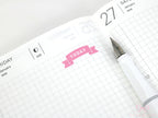 Goals Planner and Journal Stickers: Headers  Labels