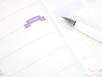 Goals Planner and Journal Stickers: Headers  Labels