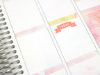 Goals Planner and Journal Stickers: Headers  Labels