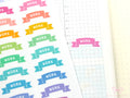 Work Planner and Journal Stickers: Headers  Labels