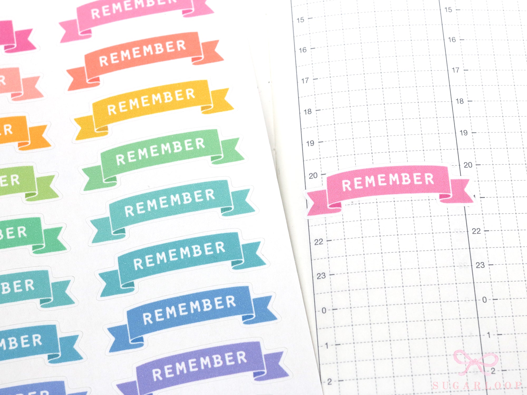 Remember Planner and Journal Sticker Header Labels