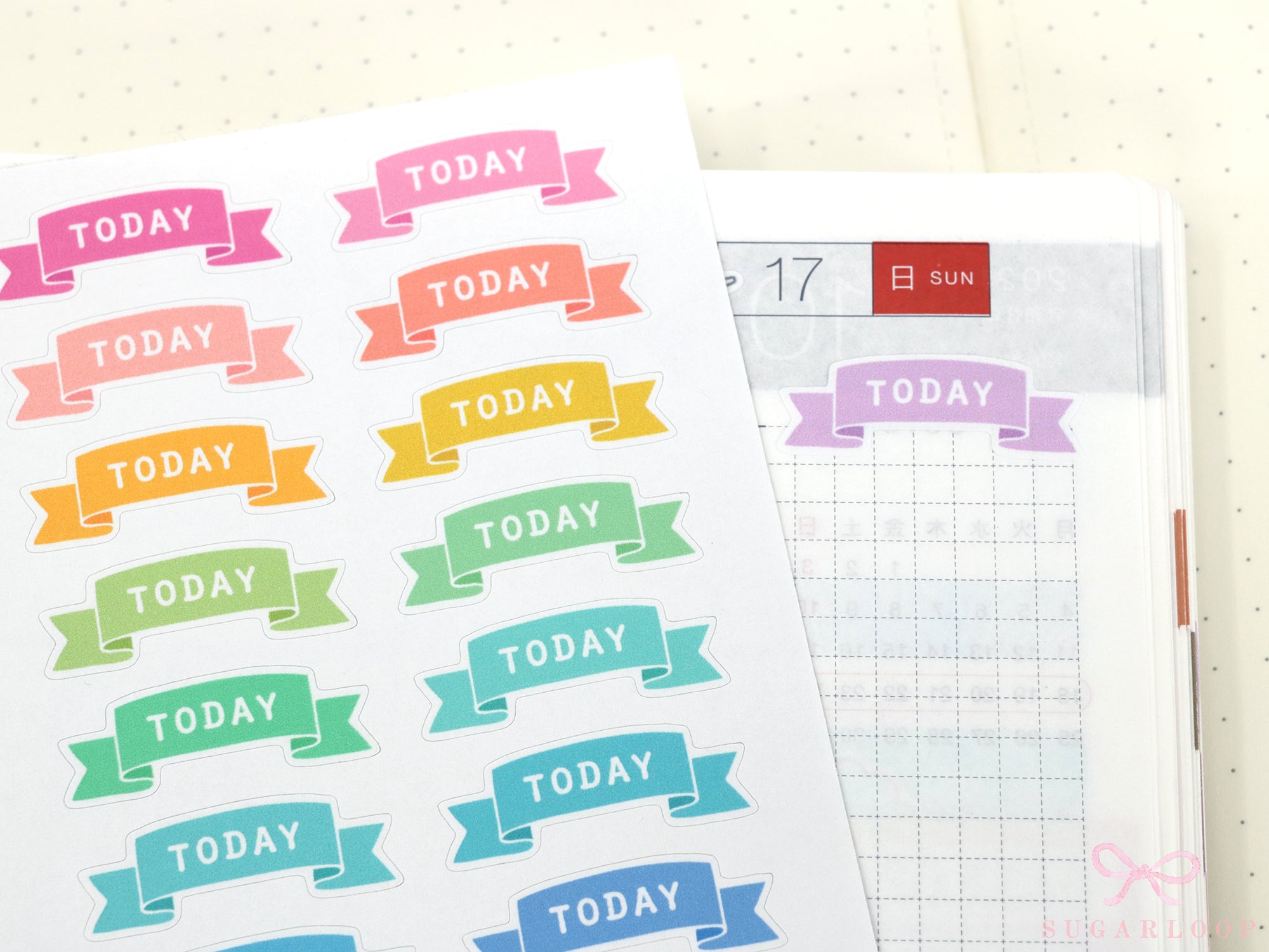 Goals Planner and Journal Stickers: Headers  Labels