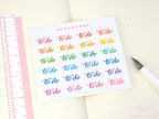 Hand Lettered To Do Planner and Journal Stickers: Header Title Labels