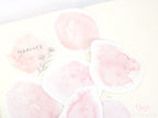 Light Pink Watercolor Washi Sticker Flakes – Set of 6
