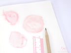 Light Pink Watercolor Washi Sticker Flakes – Set of 6