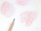 Light Pink Watercolor Washi Sticker Flakes – Set of 6