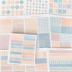 Gingham Planner Stickers – Dots  Headers  Boxes  Strips & Deco for Journals  Diaries and Calendars