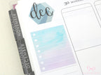 Watercolor Checklist Planner and Journal Stickers: Color Code  Checklists  Bullet Points  Tasks  Lists