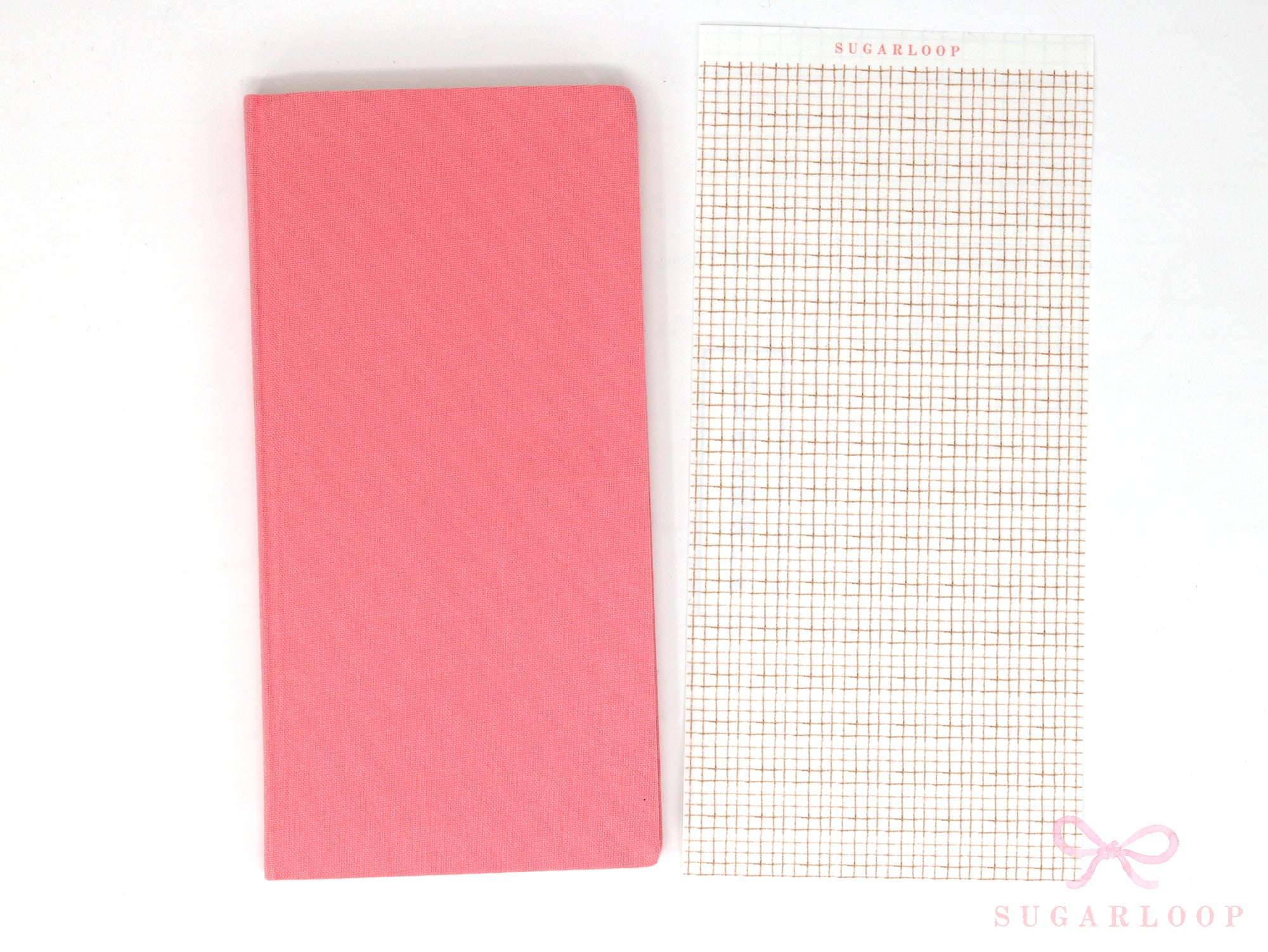 Washi Paper Printed Pattern Sheet for Planners and Journals: Brown Grid