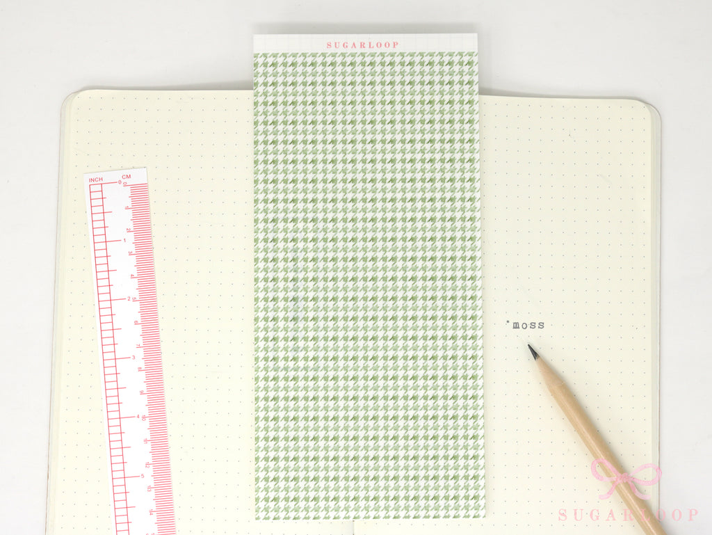 Washi Paper Printed Pattern Sheet for Planners and Journals: Houndstooth