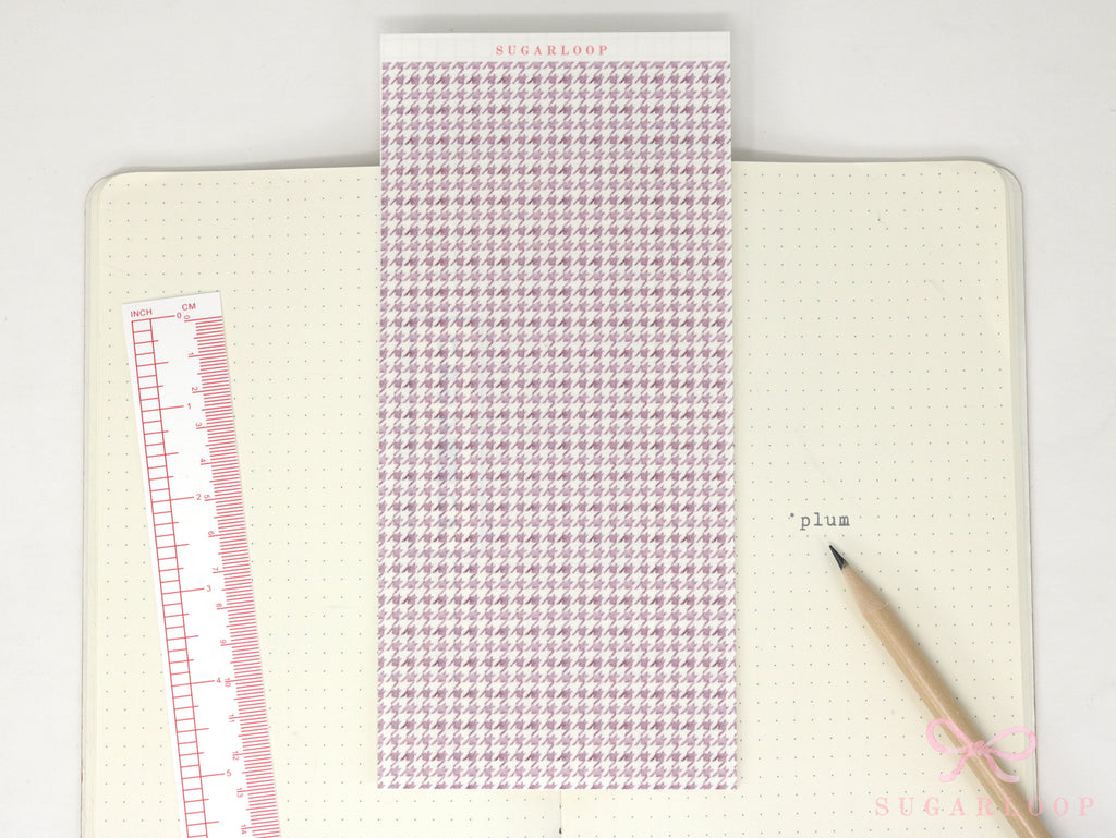 Washi Paper Printed Pattern Sheet for Planners and Journals: Houndstooth