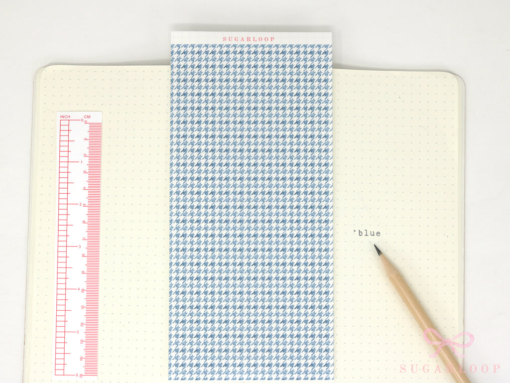 Washi Paper Printed Pattern Sheet for Planners and Journals: Houndstooth
