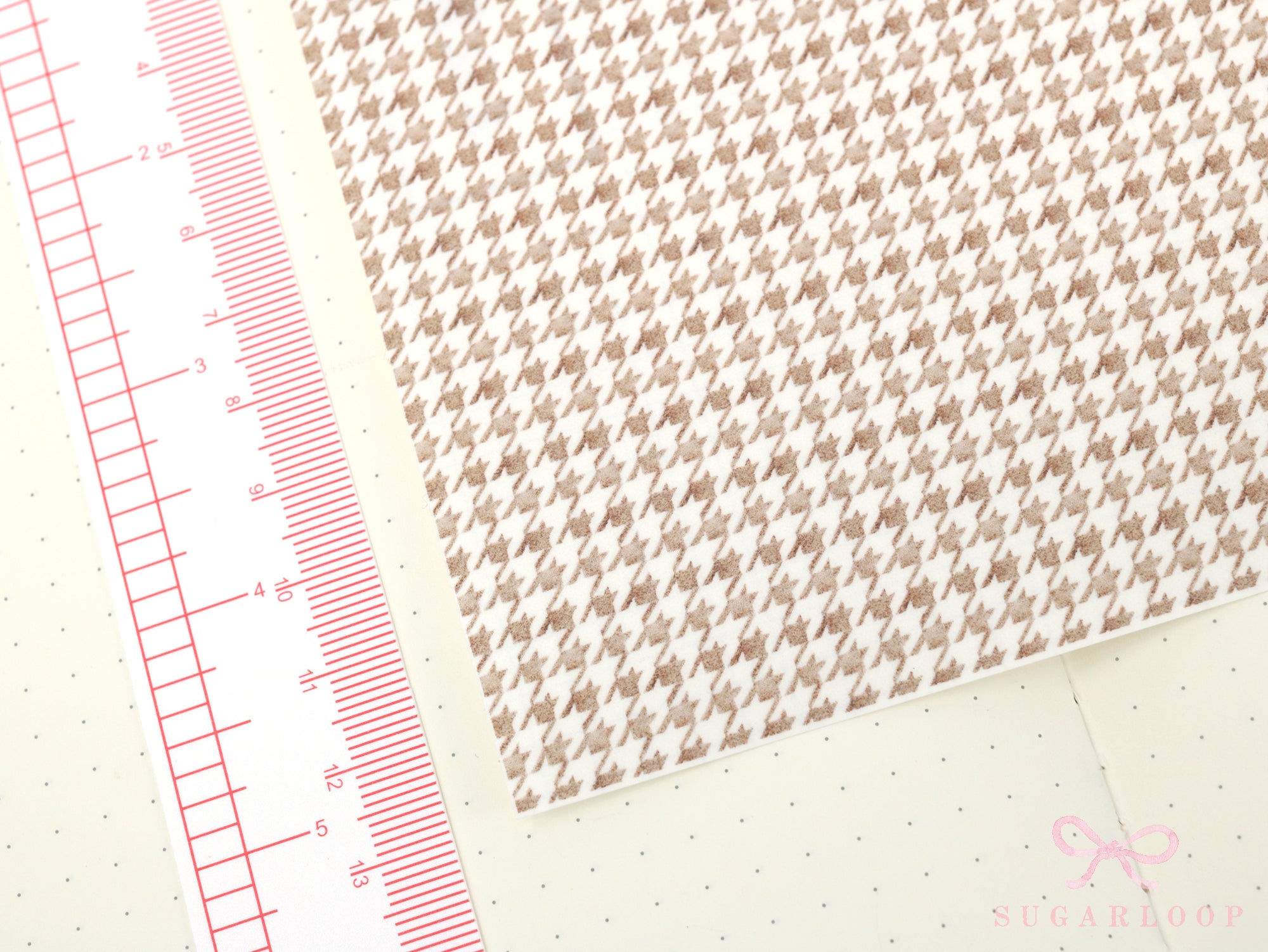 Washi Paper Printed Pattern Sheet for Planners and Journals: Houndstooth