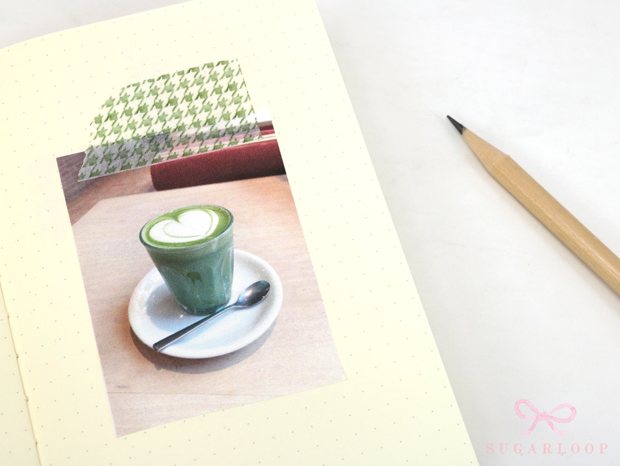 Washi Paper Printed Pattern Sheet for Planners and Journals: Houndstooth