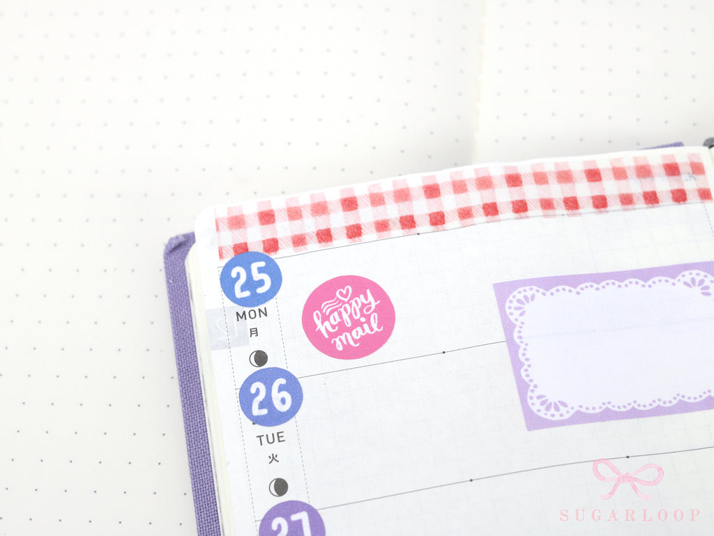 Happy Mail Planner Stickers: Journaling  Snail Mail  Penpal