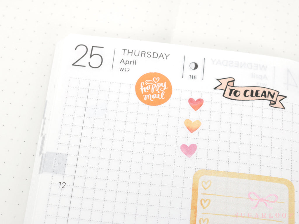 Happy Mail Planner Stickers: Journaling  Snail Mail  Penpal