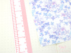 Washi Paper Printed Pattern Sheet for Planners and Journals: Floral  Purple