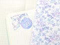 Washi Paper Printed Pattern Sheet for Planners and Journals: Floral  Purple