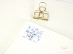 Washi Paper Printed Pattern Sheet for Planners and Journals: Floral  Purple