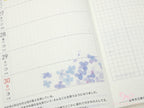 Washi Paper Printed Pattern Sheet for Planners and Journals: Floral  Purple