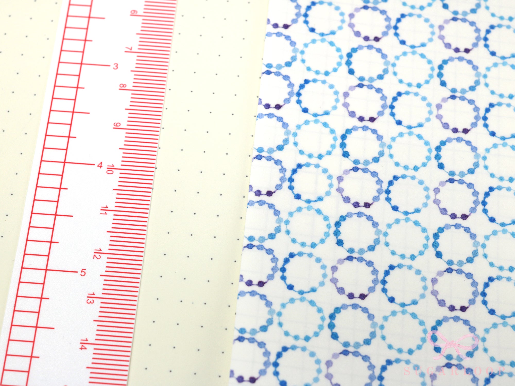 Washi Paper Printed Pattern Sheet for Planners and Journals: Japandi Style