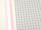 Washi Paper Printed Pattern Sheet for Planners and Journals: Grey Gingham Plaid