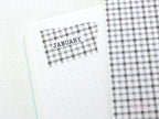 Washi Paper Printed Pattern Sheet for Planners and Journals: Grey Gingham Plaid