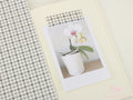 Washi Paper Printed Pattern Sheet for Planners and Journals: Grey Gingham Plaid