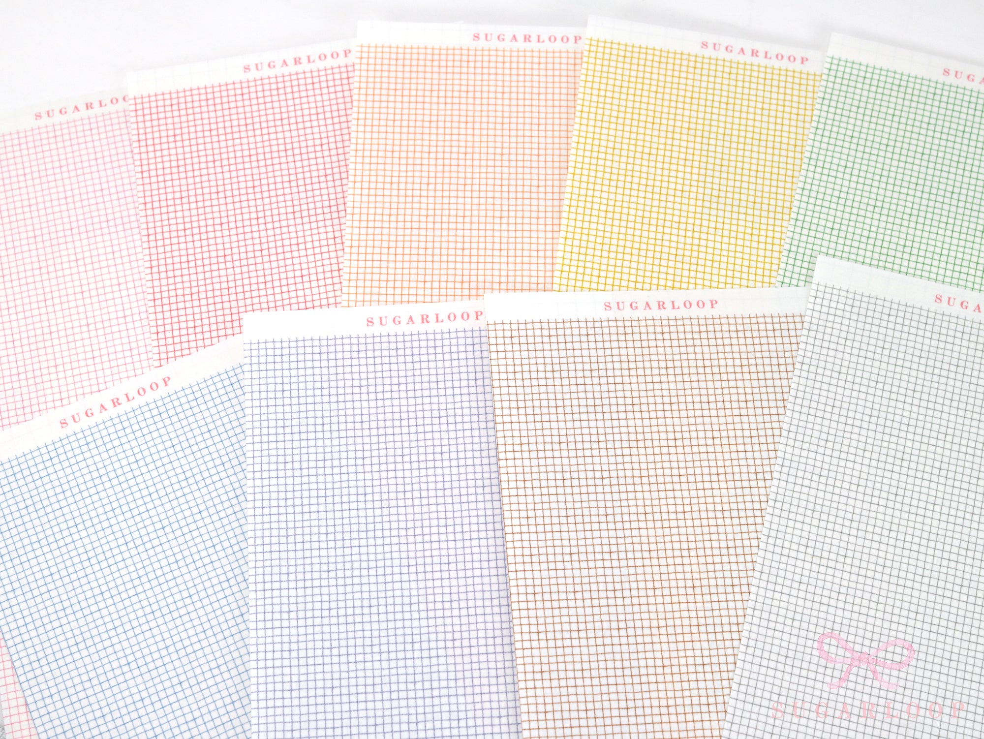 Washi Paper Printed Pattern Sheet for Planners and Journals: Micro Tiny Grid