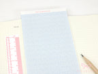 Washi Paper Printed Pattern Sheet for Planners and Journals: Micro Tiny Grid